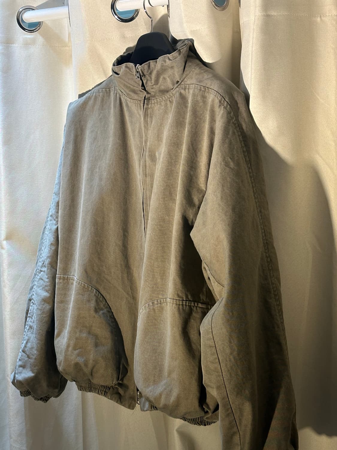 런디 _ 헤리티지 크롭 점퍼 카키 L 상품이미지2