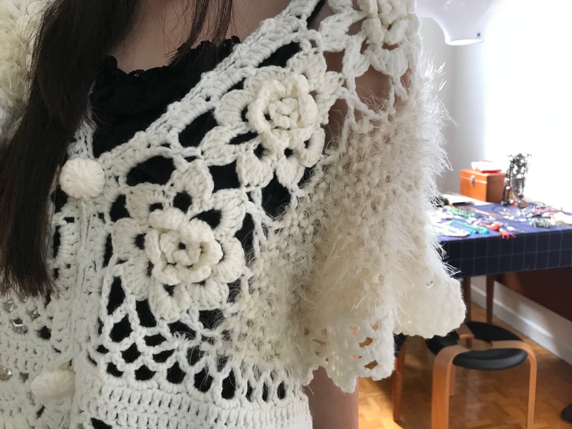 vintage crochet cardigan 상품이미지8
