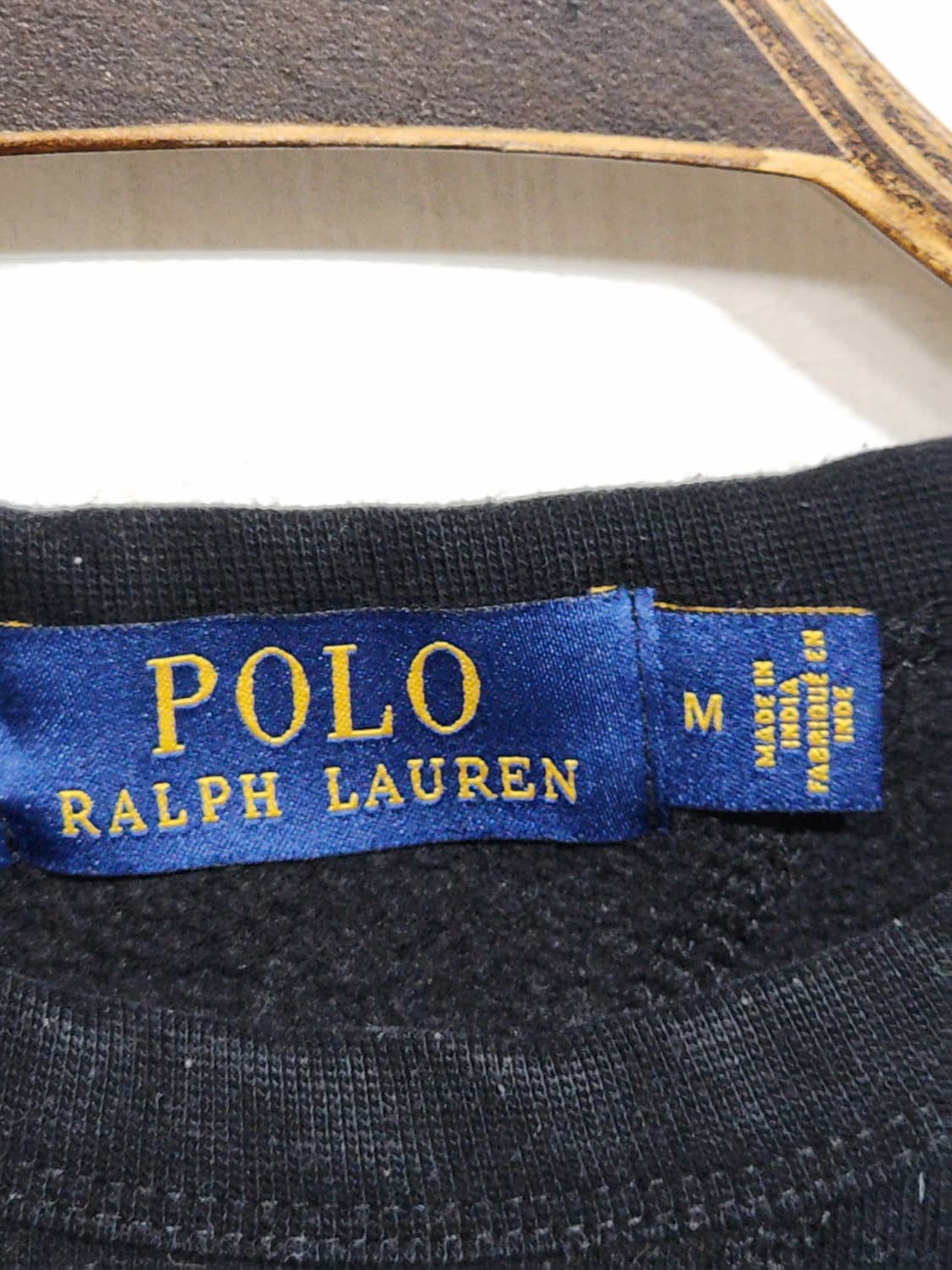 (L) 랄프로렌 폴로 맨투맨 블랙 기모 스웨트 티셔츠  상품이미지3