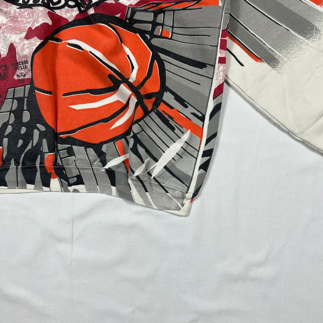 90‘s nba 시카고불스 팀 올프린트 스웻셔츠 맨투맨 상품이미지6