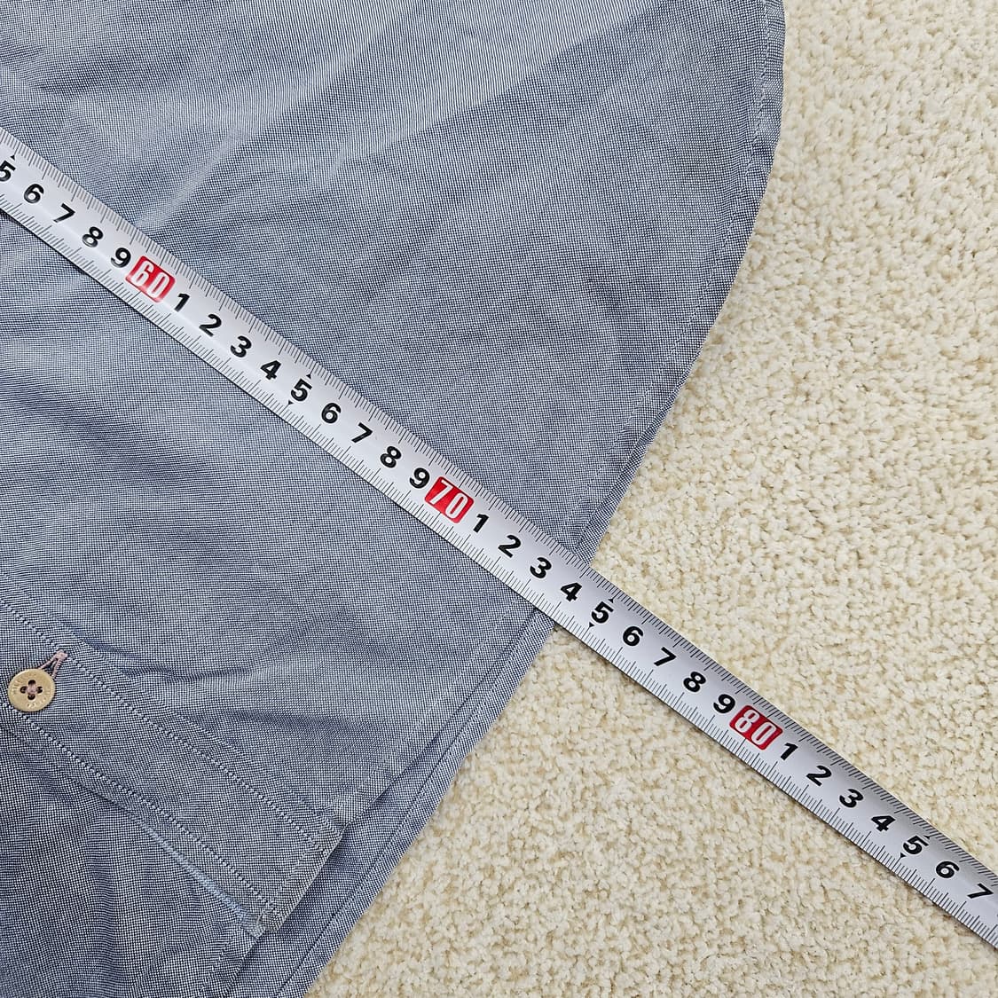 [M] 타미힐피거 블루 옥스포드 긴팔 셔츠 1027JM1 상품이미지8