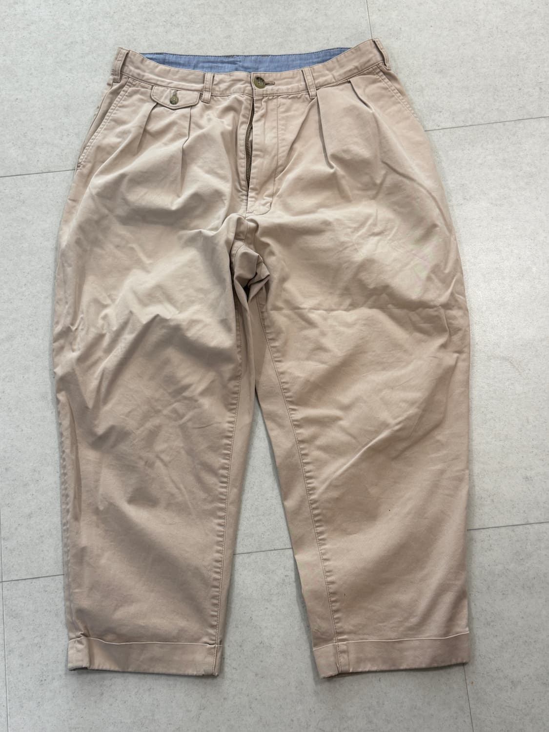 빔즈플러스 투 플리츠 치노 L beams plus 상품이미지1