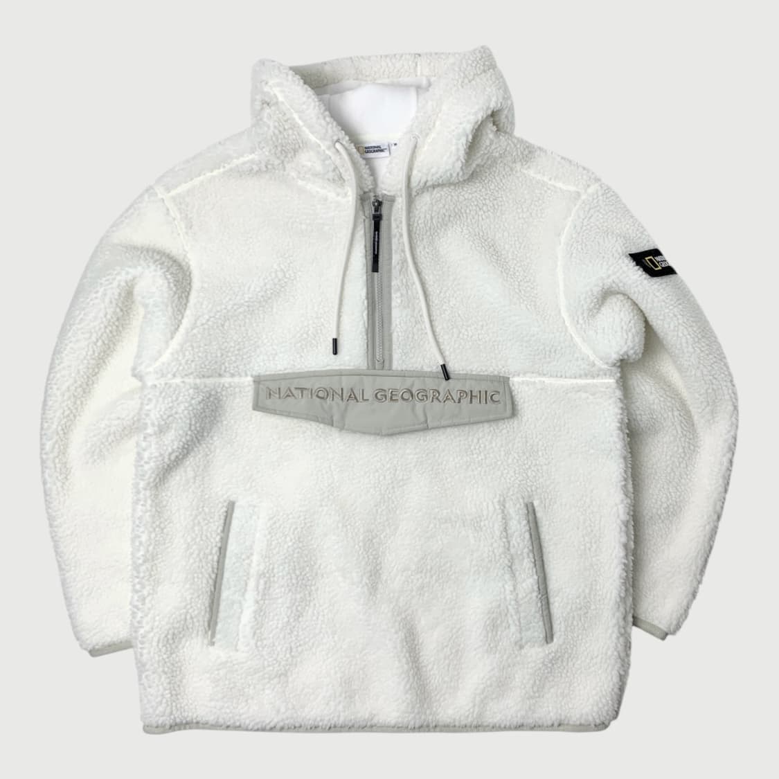[M/정품] 내셔널지오그래픽 후드 반집업 플리스 아노락 상품이미지1