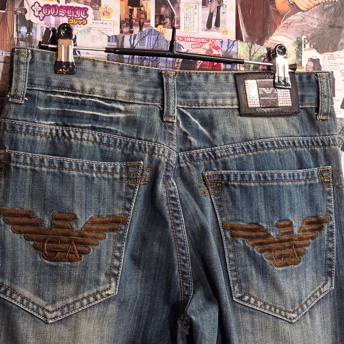 엠포리오 아르마니 패치 자수 데님 팬츠  상품이미지5