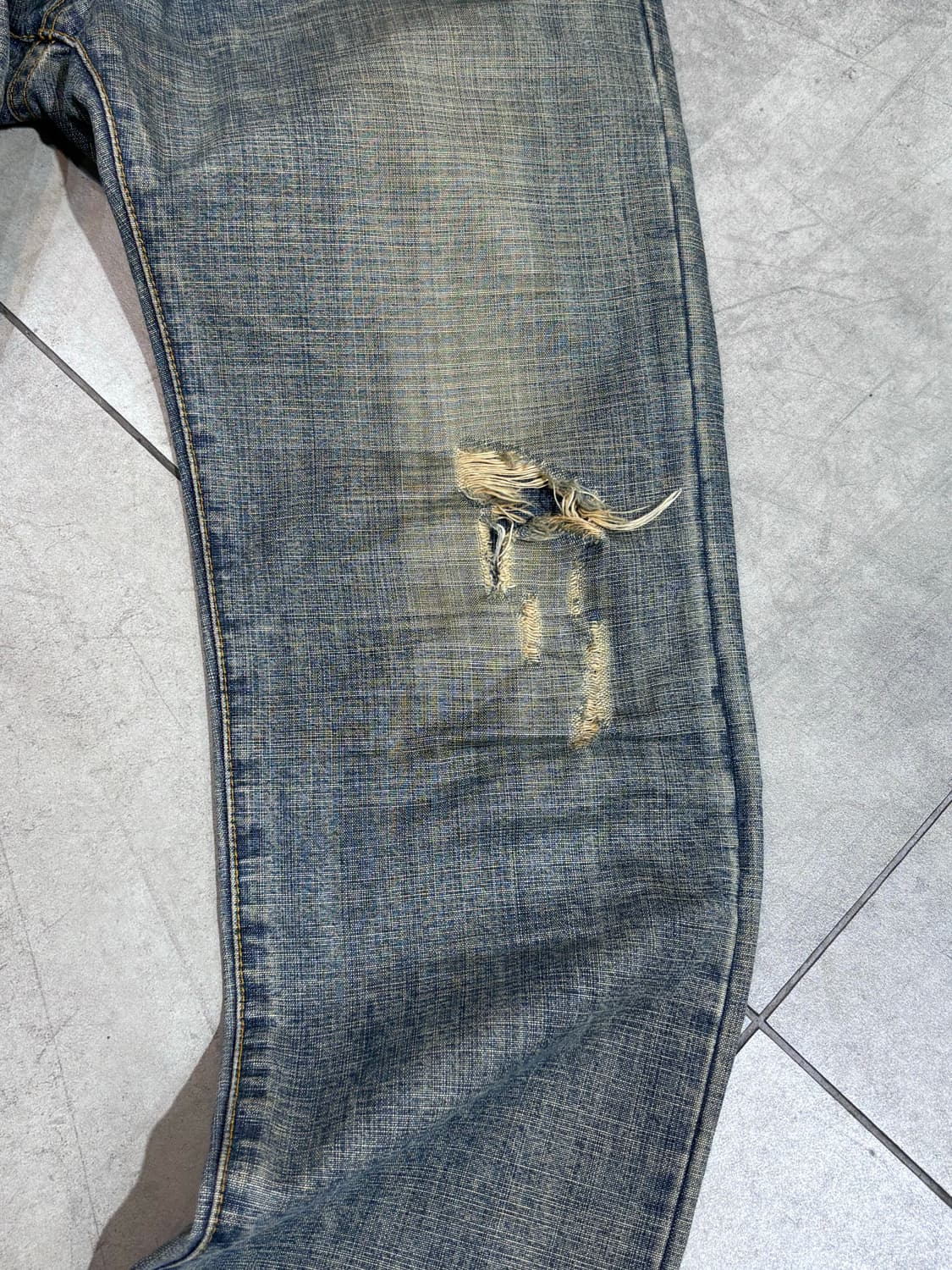 Katharine Hamnett 워싱 데님 팬츠 바지 상품이미지10