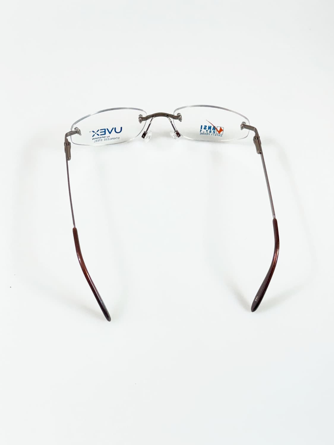 90s 독일제 UVEX 스퀘어 무테 인더스트얼 세이프티 빈티지 안경 상품이미지5