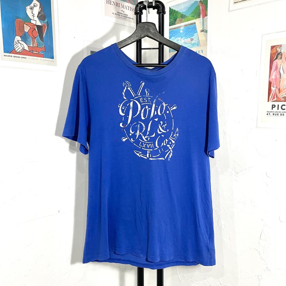 폴로 빈티지 프린팅 반팔티 상품이미지1