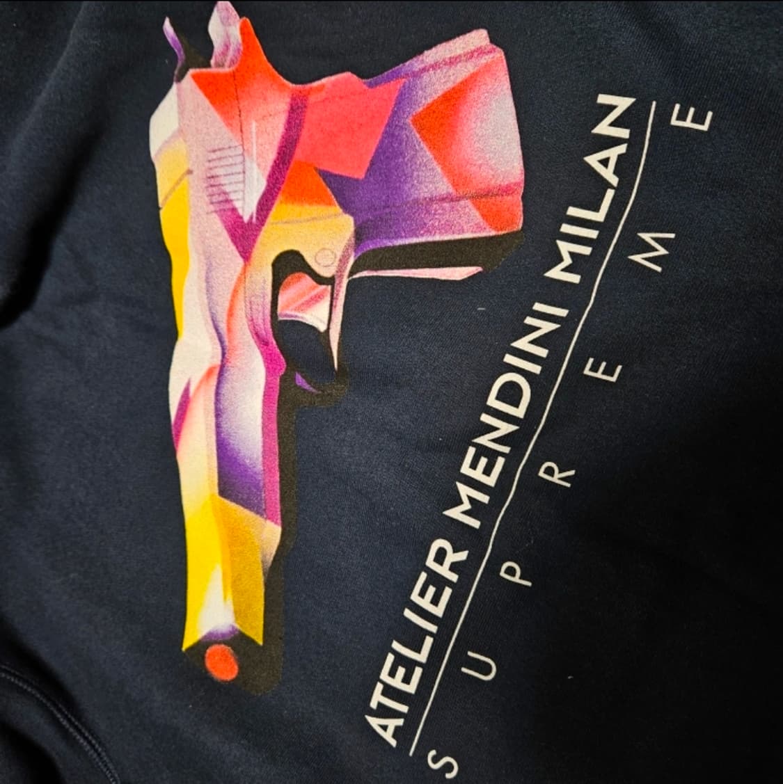 슈프림 멘디니 건 후드 네이비 상품이미지1