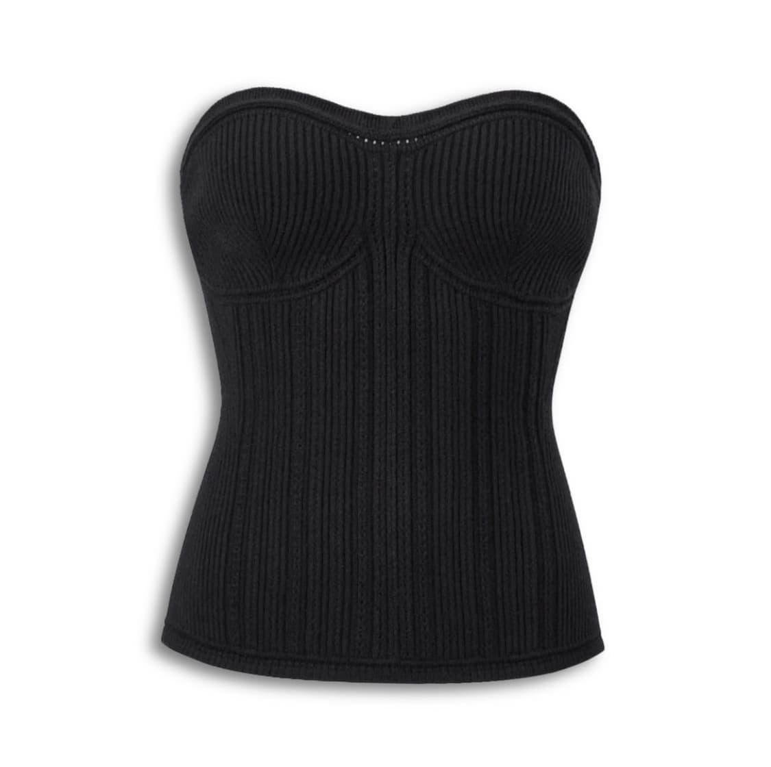 유니클로 마메 튜브 탑 니트 블랙 새상품 상품이미지1