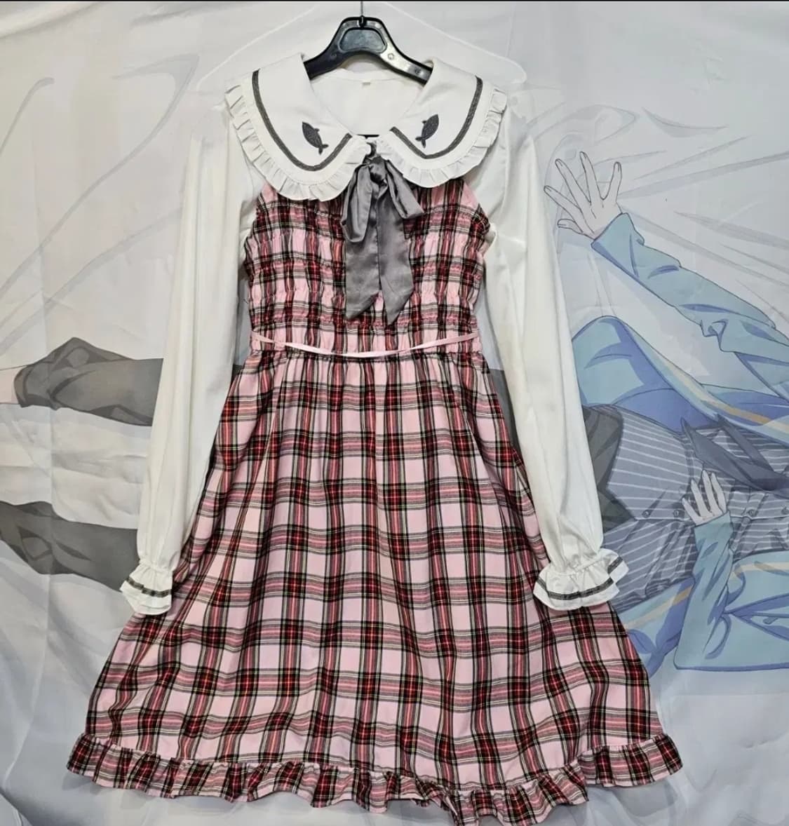 MAXICIMAM 맥시맘 체크 원피스 상품이미지2