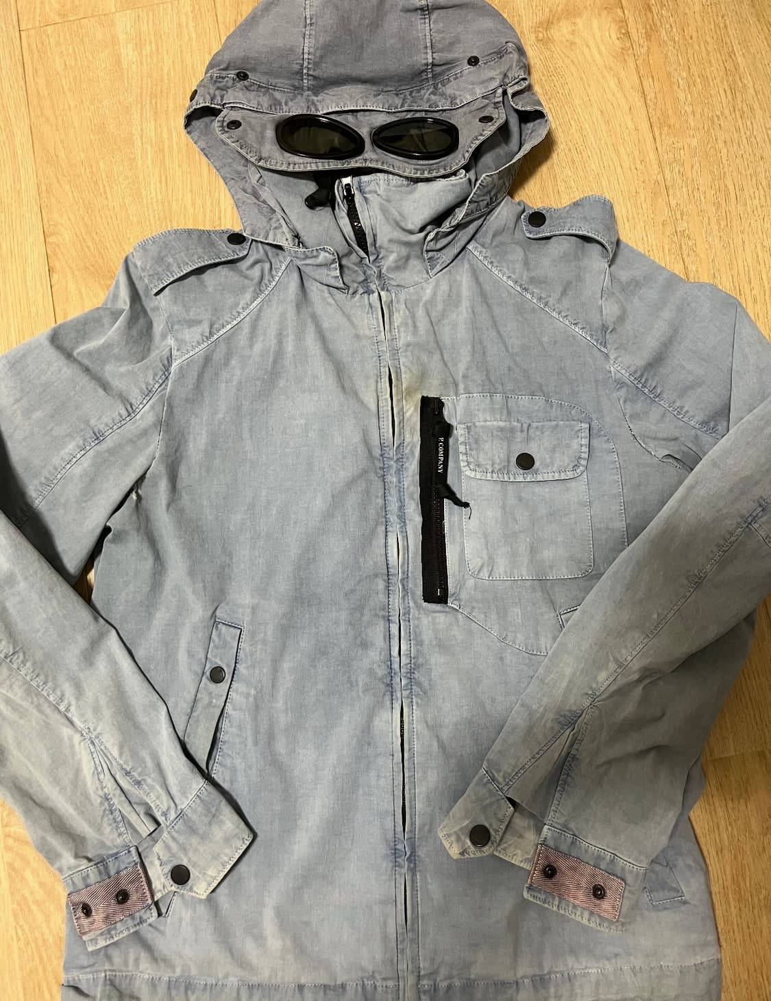 C.PCompany 고글 데님 후드 자켓 상품이미지1