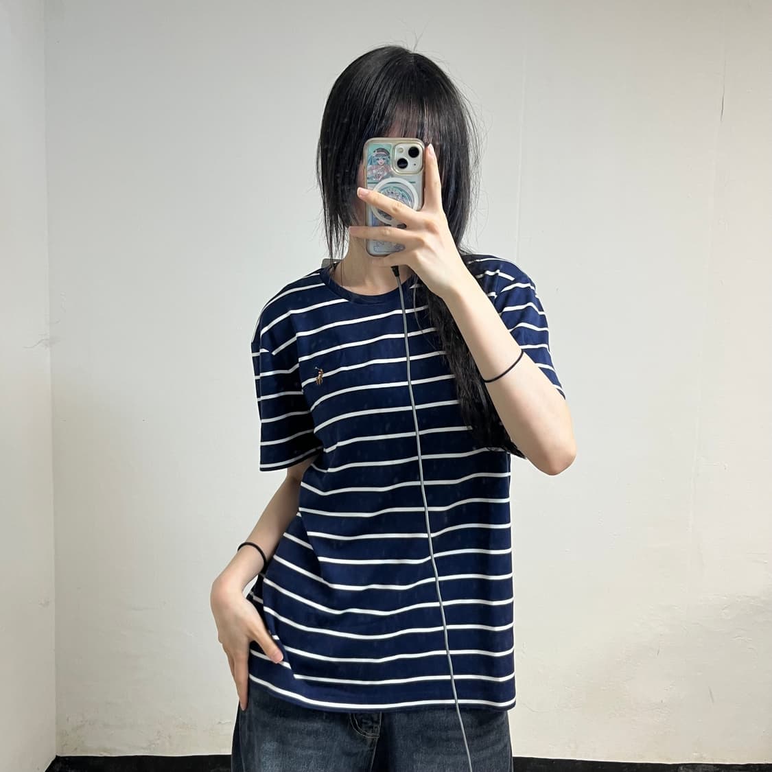 Polo Ralph Lauren Navy Stripe T-Shirt 상품이미지1