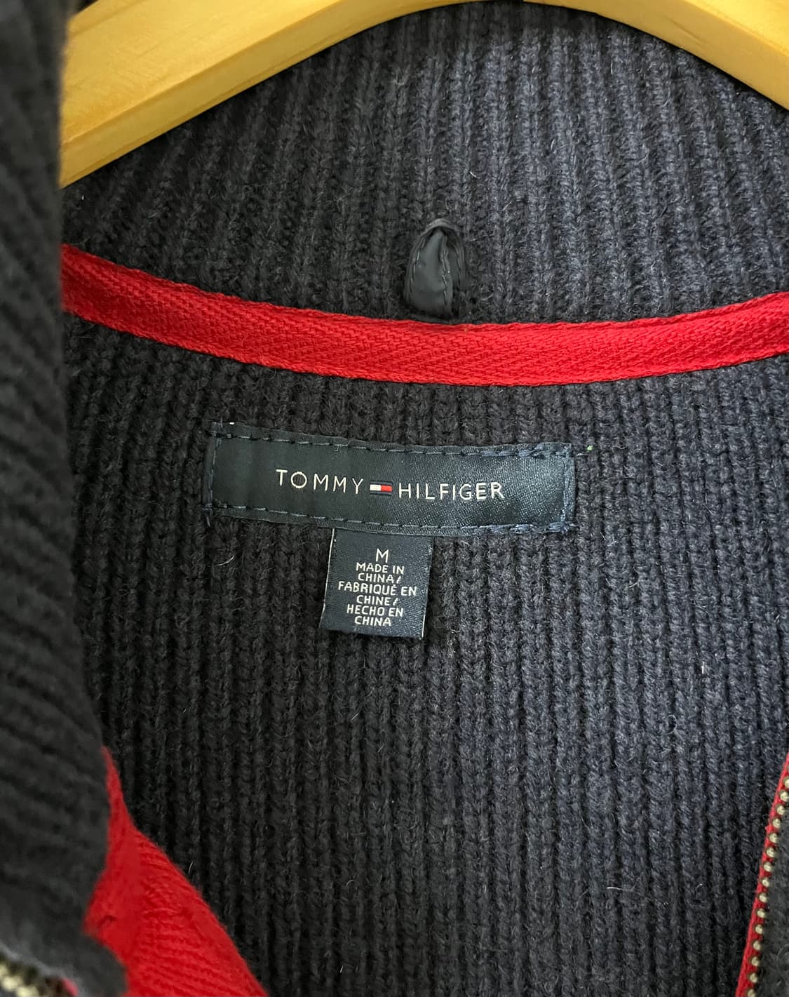 타미 니트 집업 모100% 상품이미지8