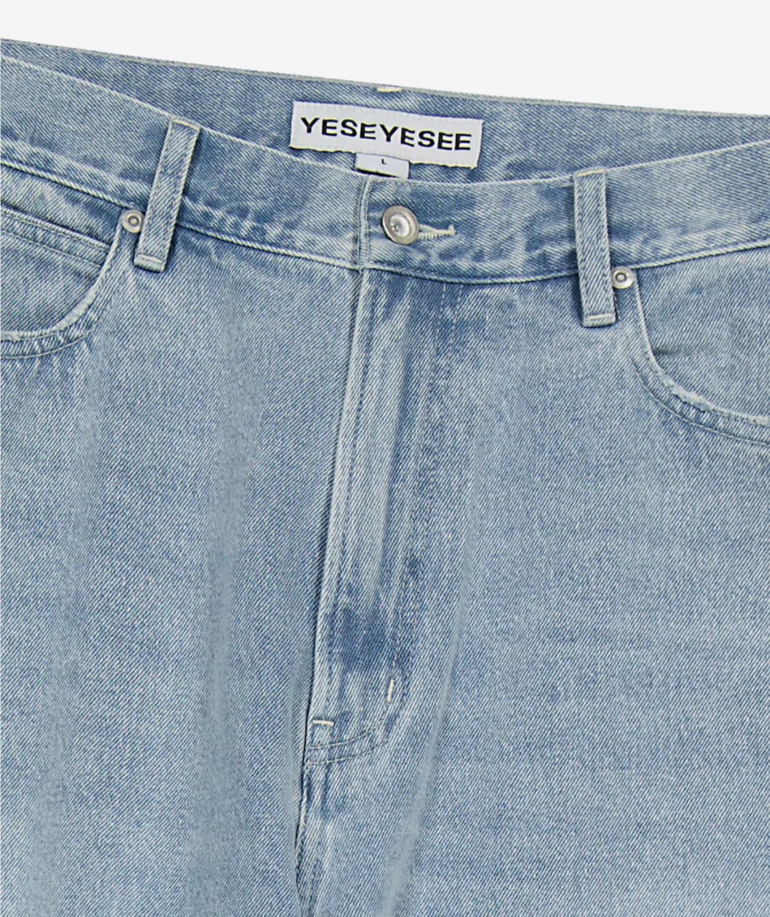 새상품) 예스아이씨 다이아몬드 워싱 데님 팬츠 S 상품이미지4