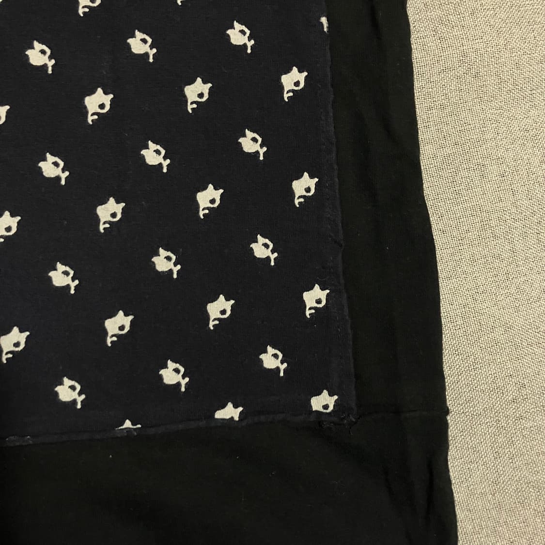 [XS] 꼼데가르송 플라워 레이어드 도킹 티셔츠 상품이미지4