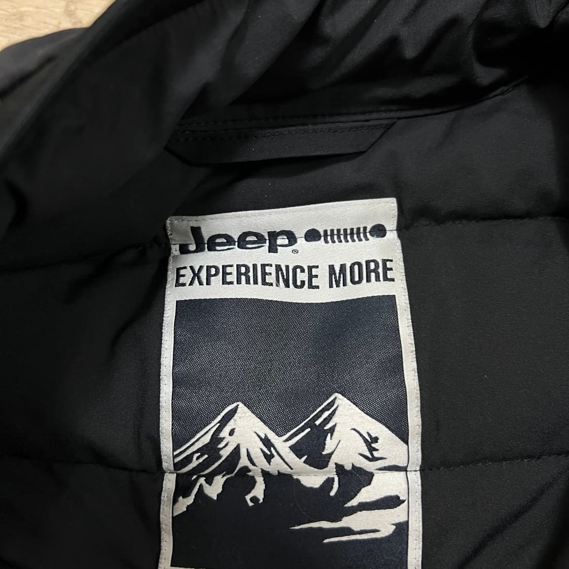 지프 JEEP 구스다운 와펜 경량패딩 점퍼 [블랙] XL/105 상품이미지5