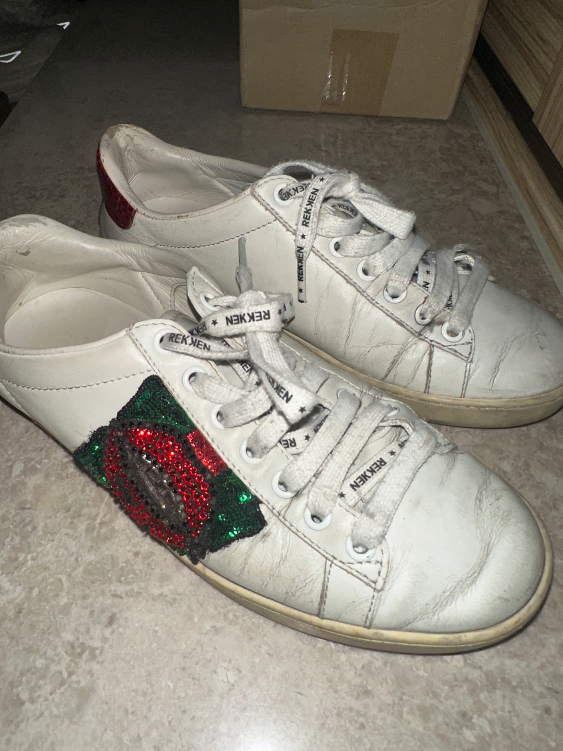 (정품) 구찌 빈티지 스터드 큐빅 디테일 운동화 갸루오네갸루 아쉬ash 상품이미지3