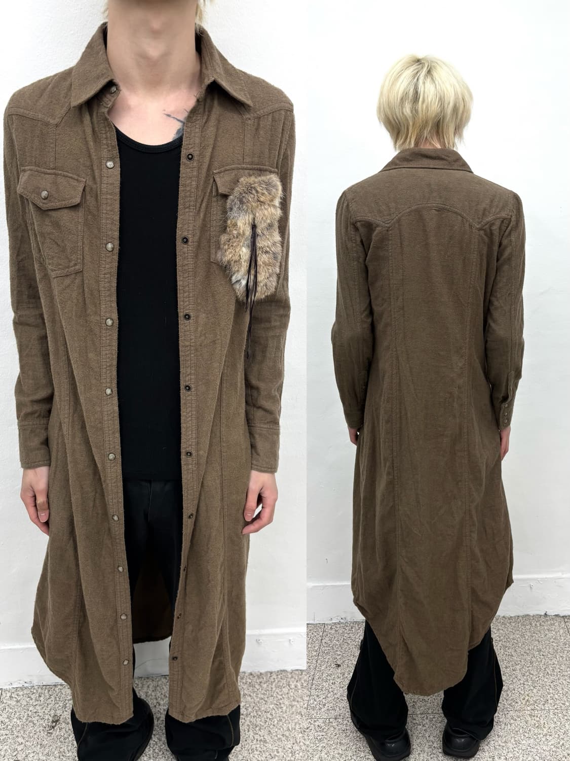 G.O.A 00s archive fur long grunge jacket 상품이미지1