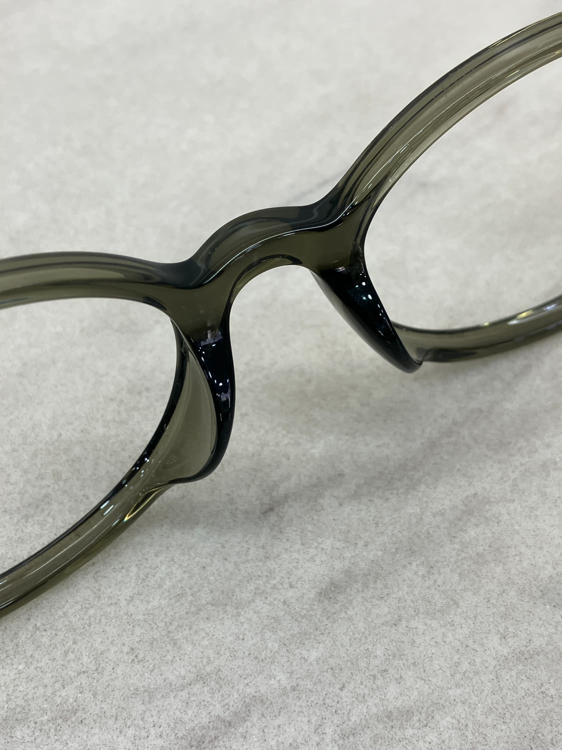 B74 KS 카키 오벌 슬림 뿔테 안경6859 상품이미지4