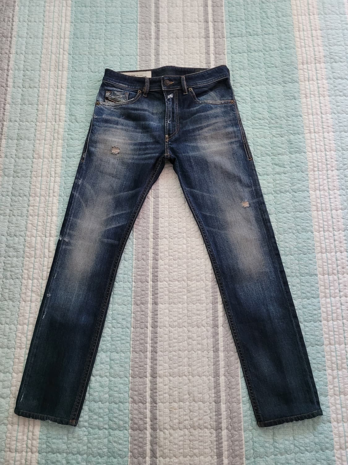 디젤 Diesel 신형탭 토머 데미지리페어 스판슬림스키니 28사이즈 상품이미지1