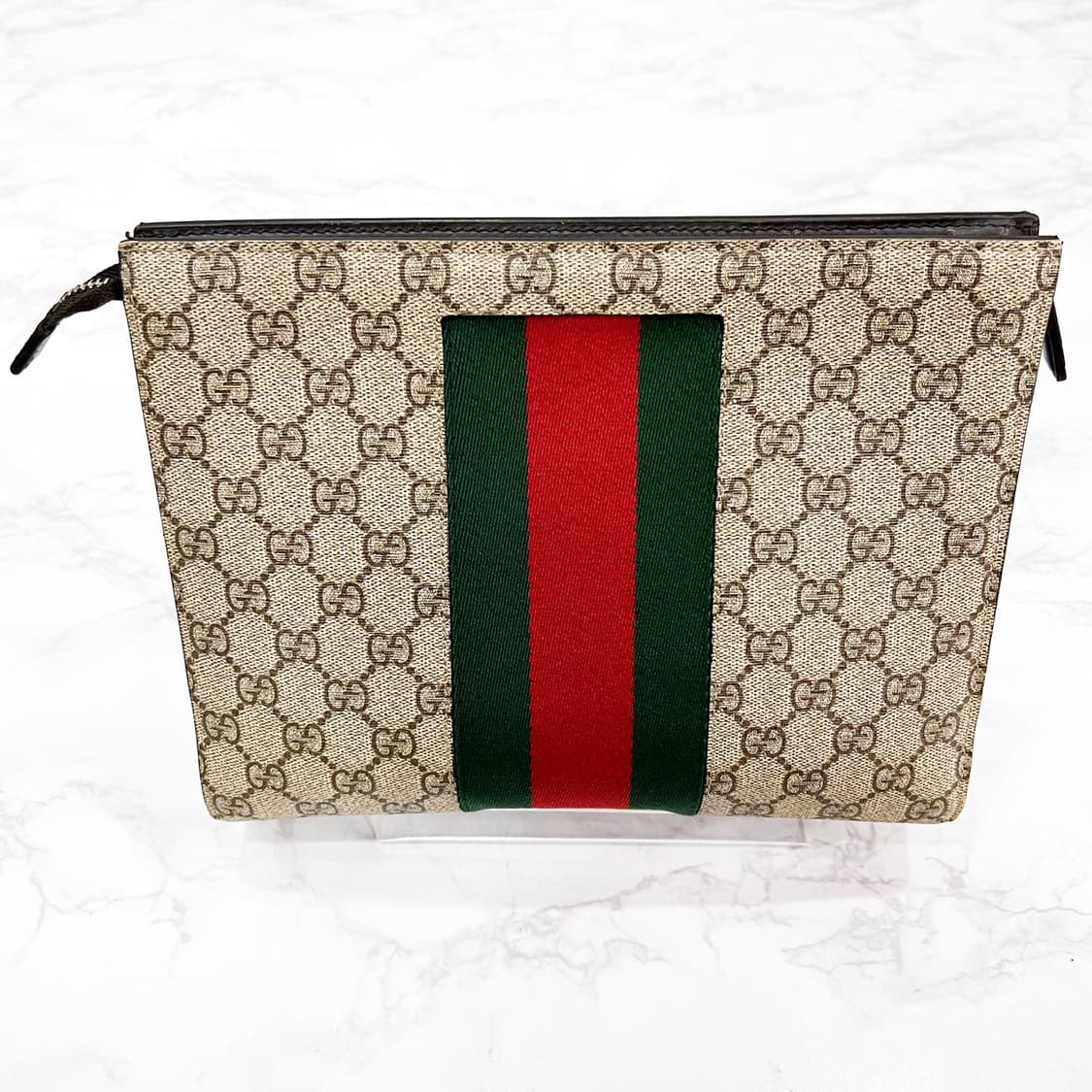 구찌 GG 수프림 웹 클러치 상품이미지2