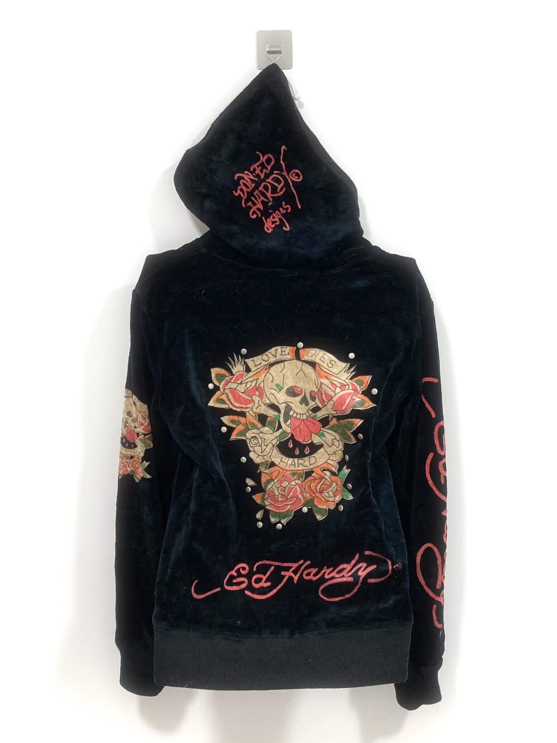 Ed Hardy velvet zip-up hoodie 상품이미지6