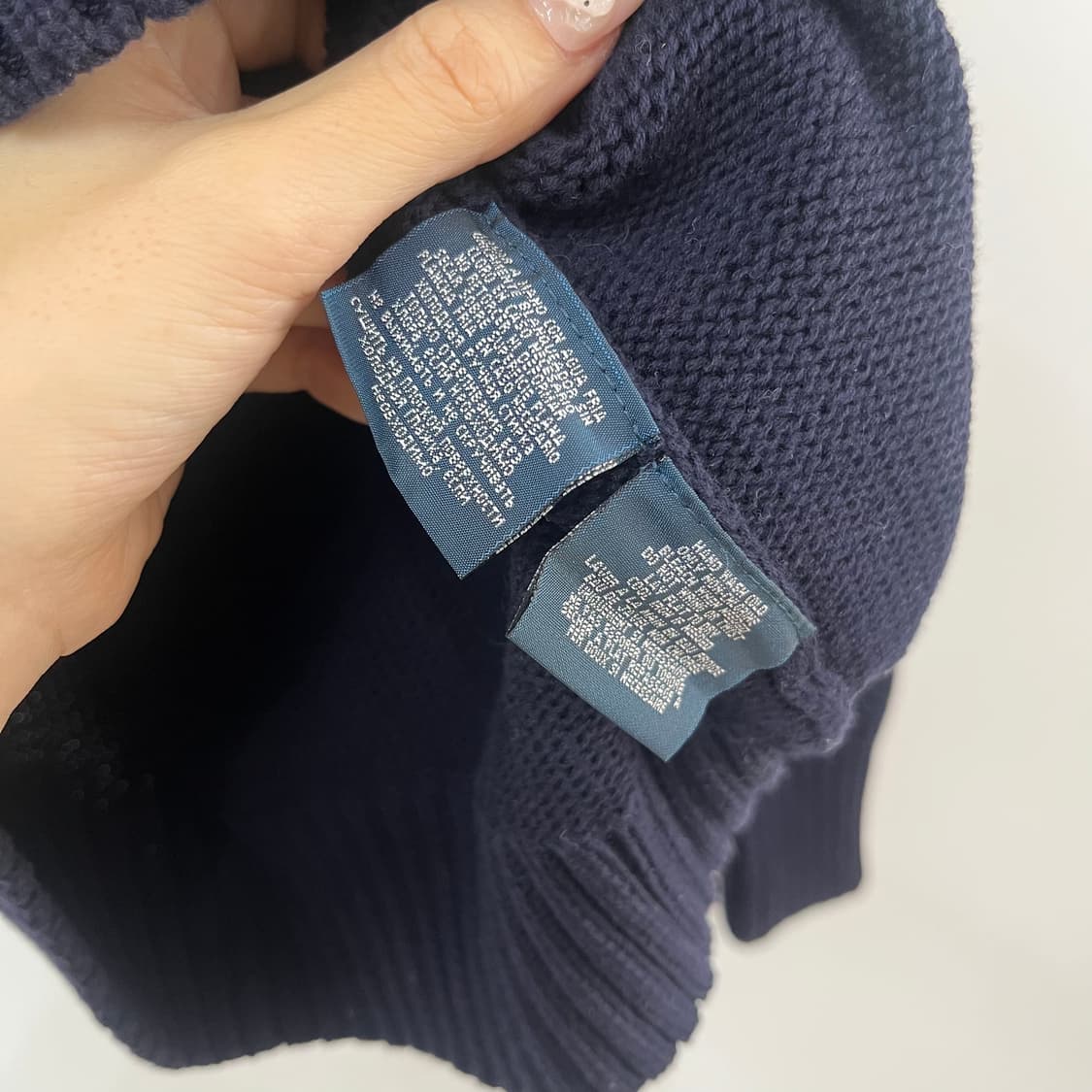 폴로 랄프로렌 멀티포니 네이비 코튼 니트 상품이미지6