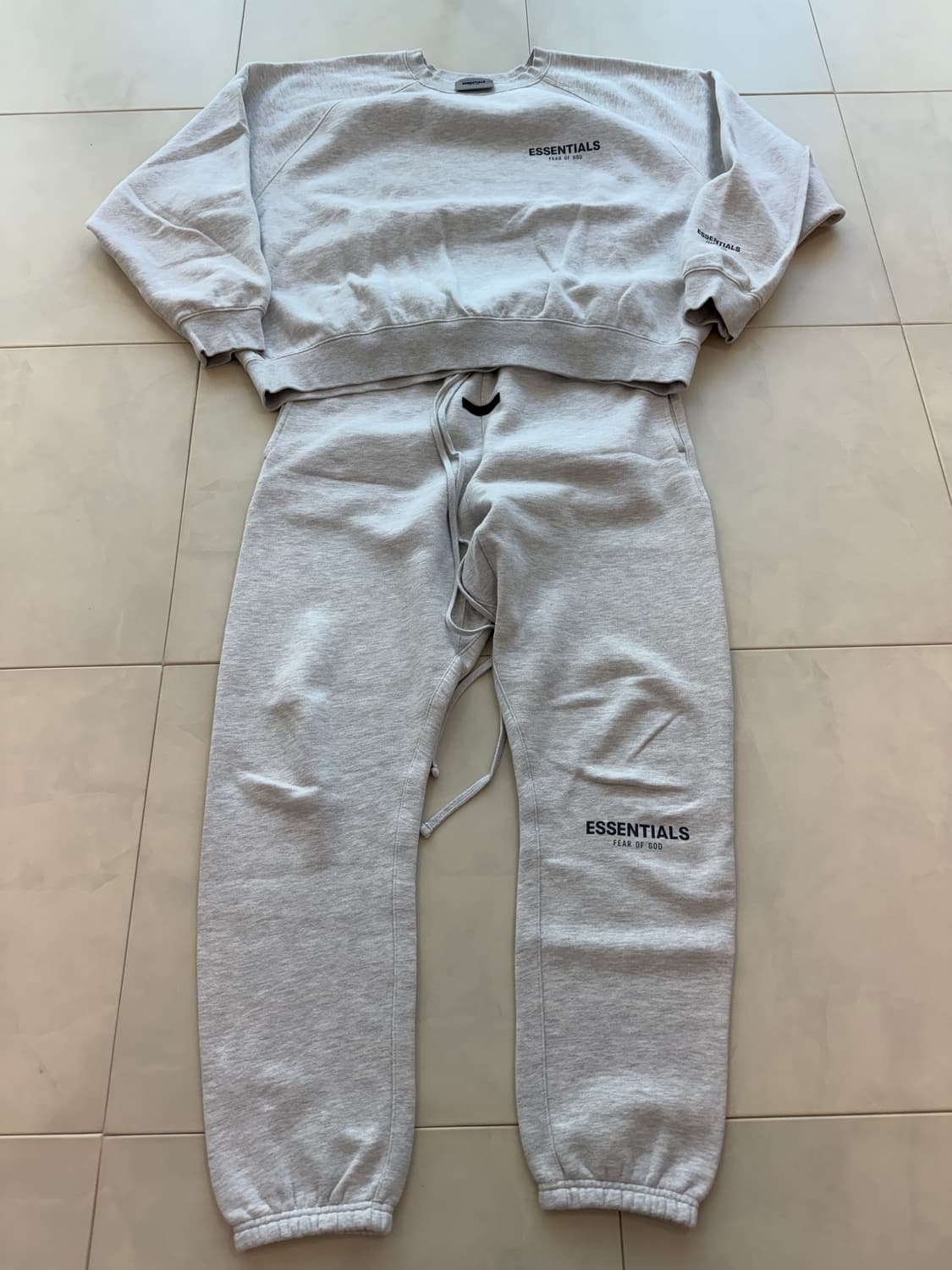 피오갓 에센셜 오트밀 트레이닝 셋업 상의XL/하의L 상품이미지1