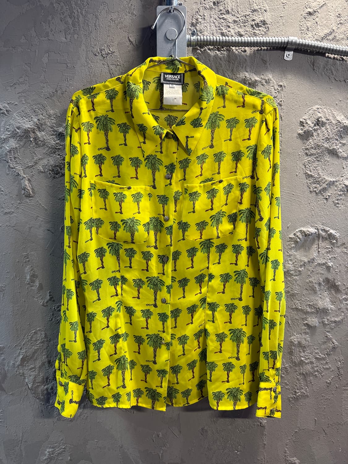 베르사체 진스 쿠튀르 빈티지 팜트리 셔츠 L 상품이미지1