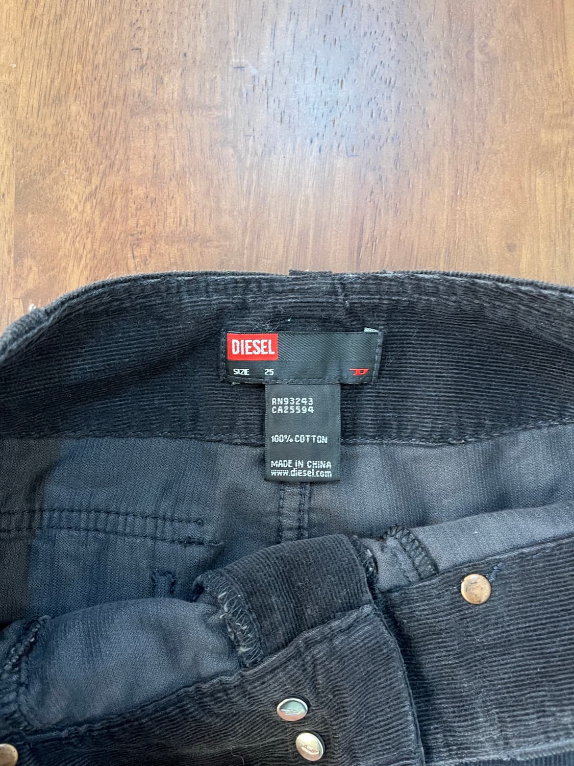 디젤 코듀로이 미니 스커트 상품이미지5