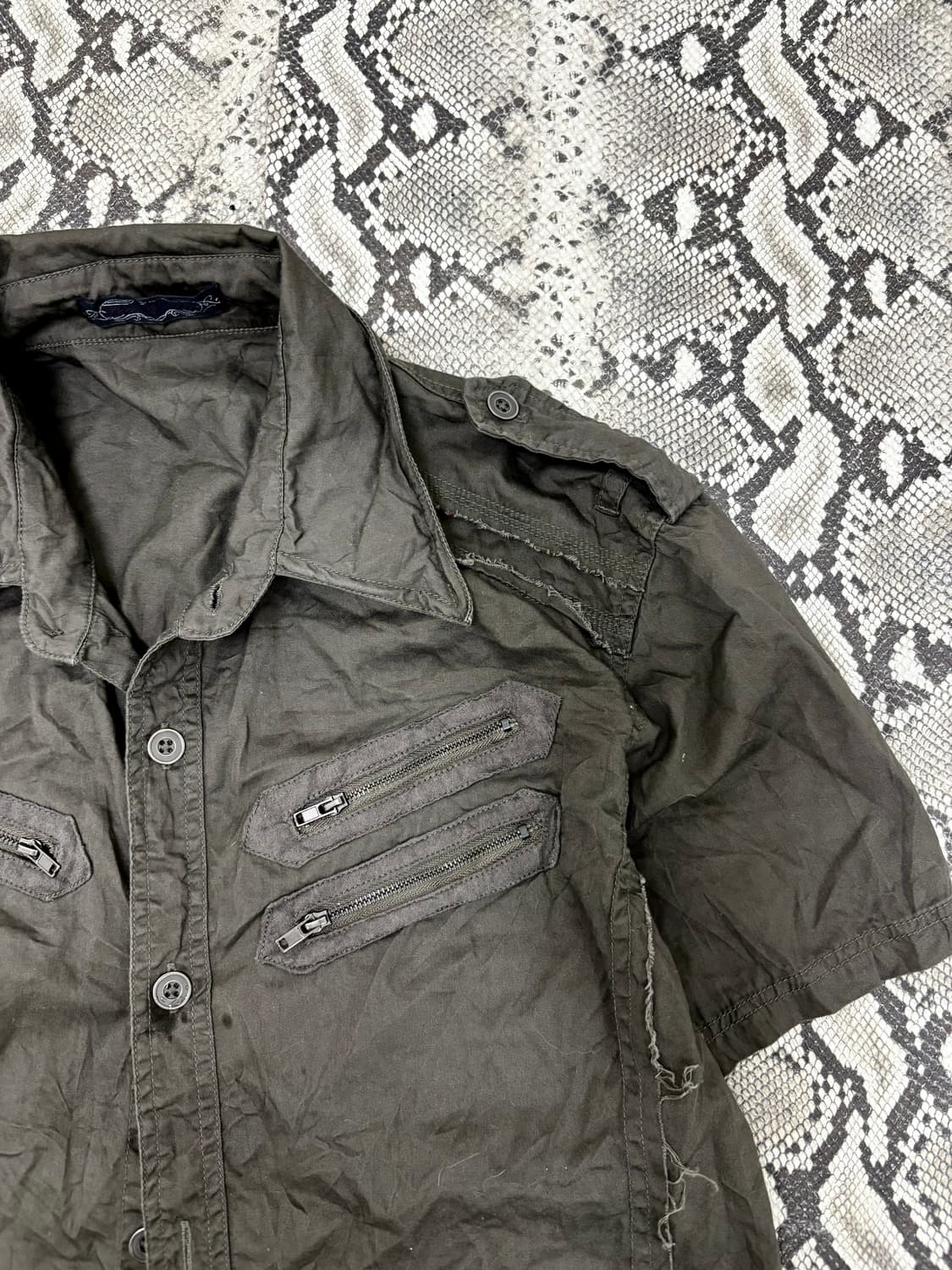 “Vintage”Grunge Mood Double Zipper Detai 상품이미지6