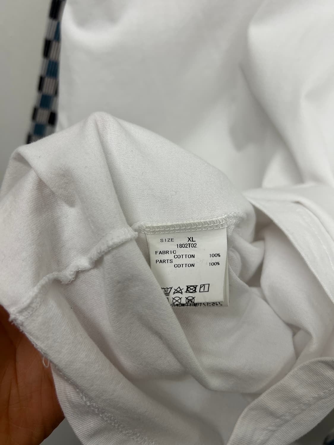 Kuon 사시코 체커보드 롱 슬리브 상품이미지4