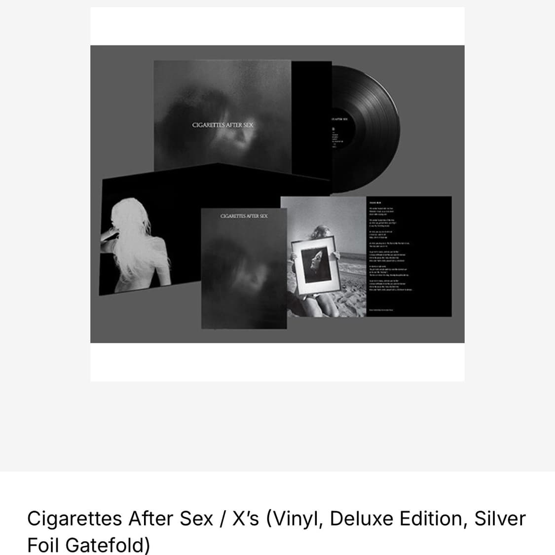 시가렛 애프터 섹스 섹후땡 X's LP 바이닐 디럭스 에디션 새상품 상품이미지3