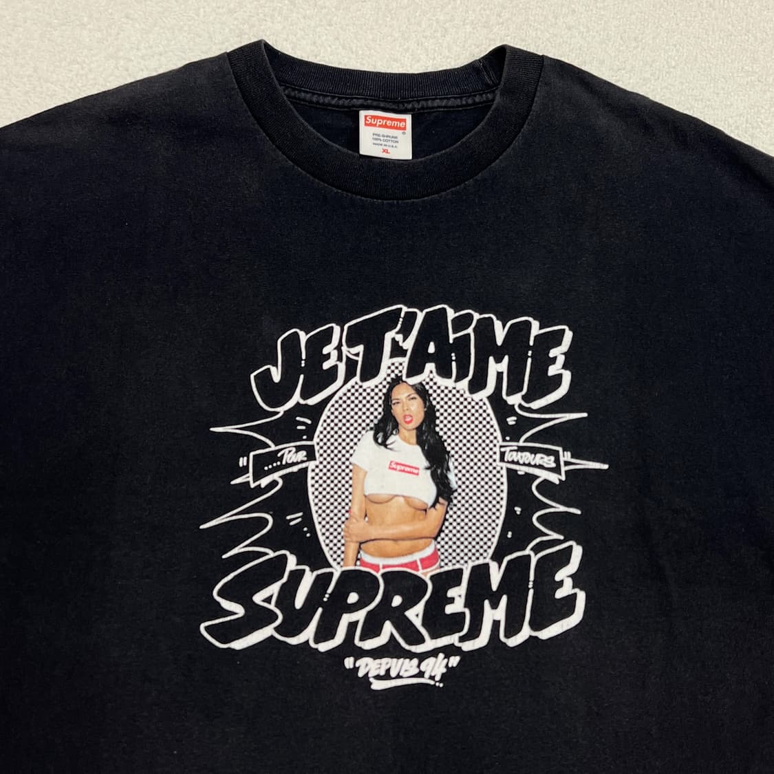 슈프림 07AW Tera Patrick Jet Aime 티셔츠 블랙 상품이미지5