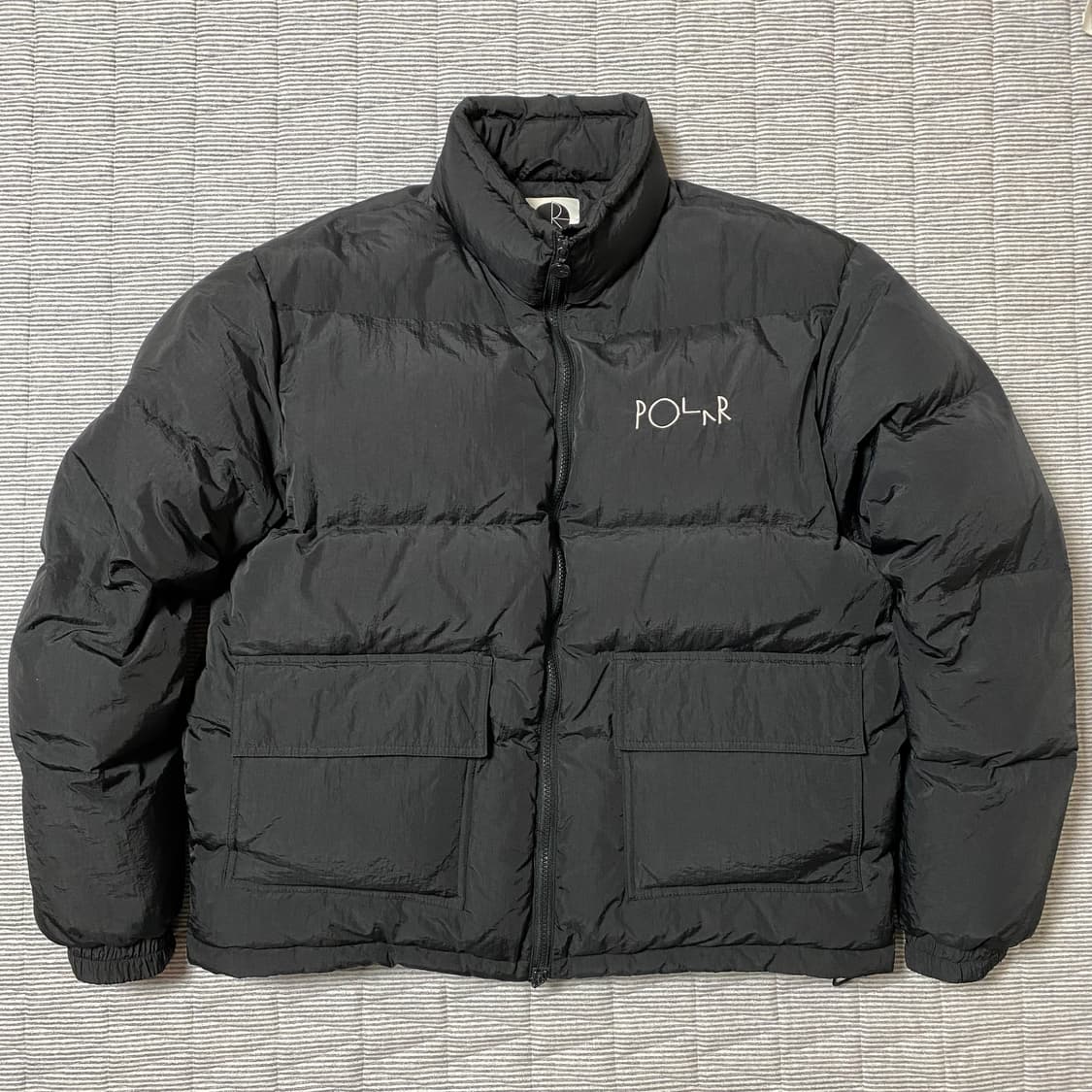 폴라스케이트 패딩 포켓 푸퍼 자켓 구스 다운 L 상품이미지1