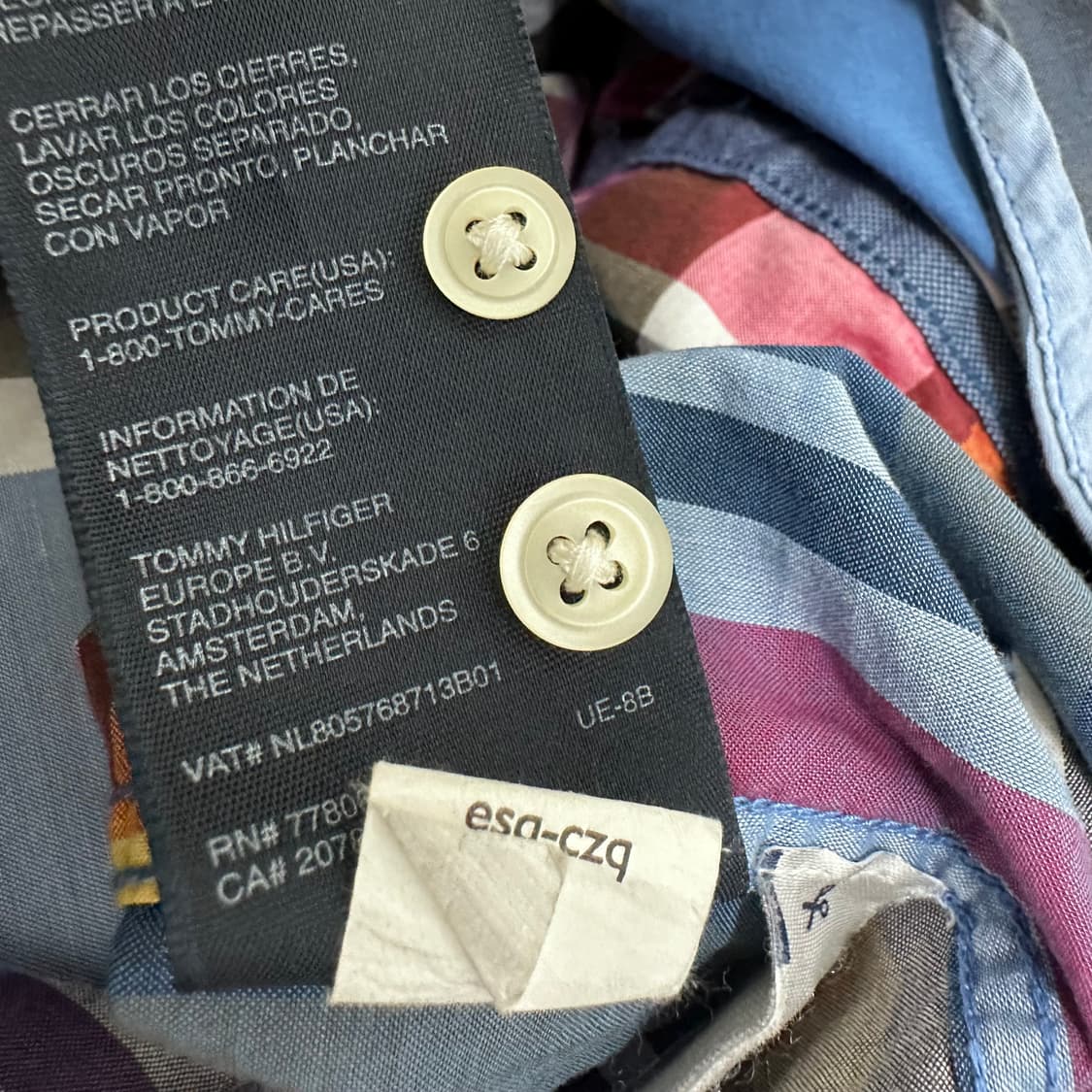 타미힐피거 체크 남방 셔츠 XS 상품이미지9