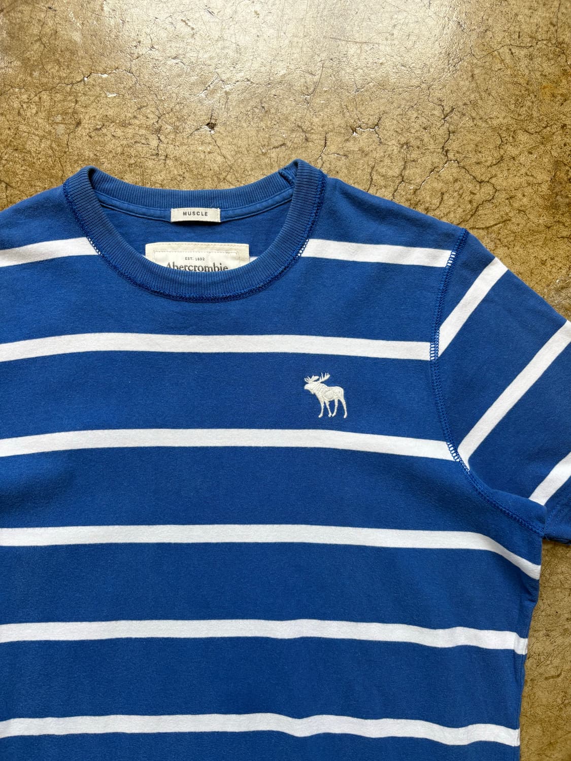 아베크롬비 블루 스트라이프 티셔츠 상품이미지2