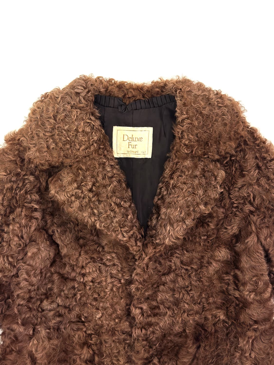 Vintage Curly Lamb Fur Jacket/ L 상품이미지5