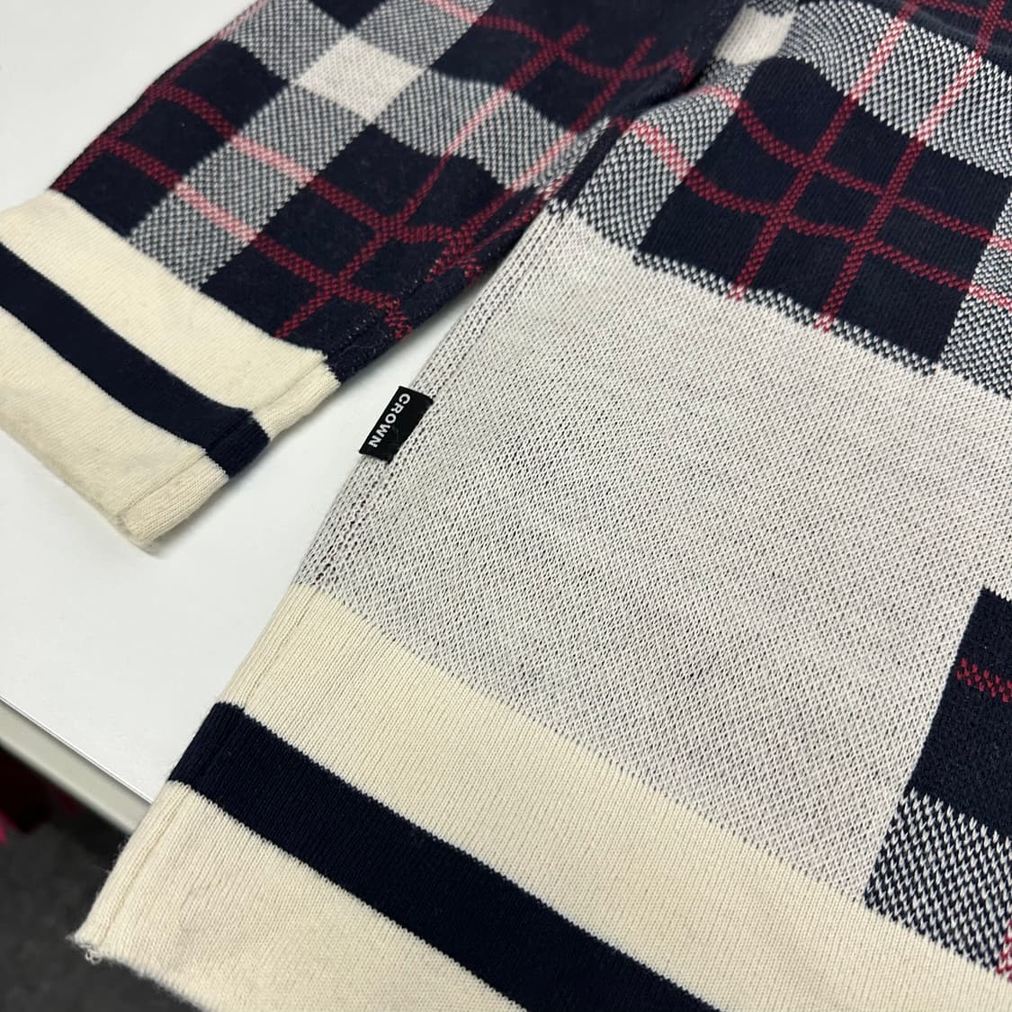 S 95 로맨틱크라운 체크 브이넥 가디건 상품이미지6