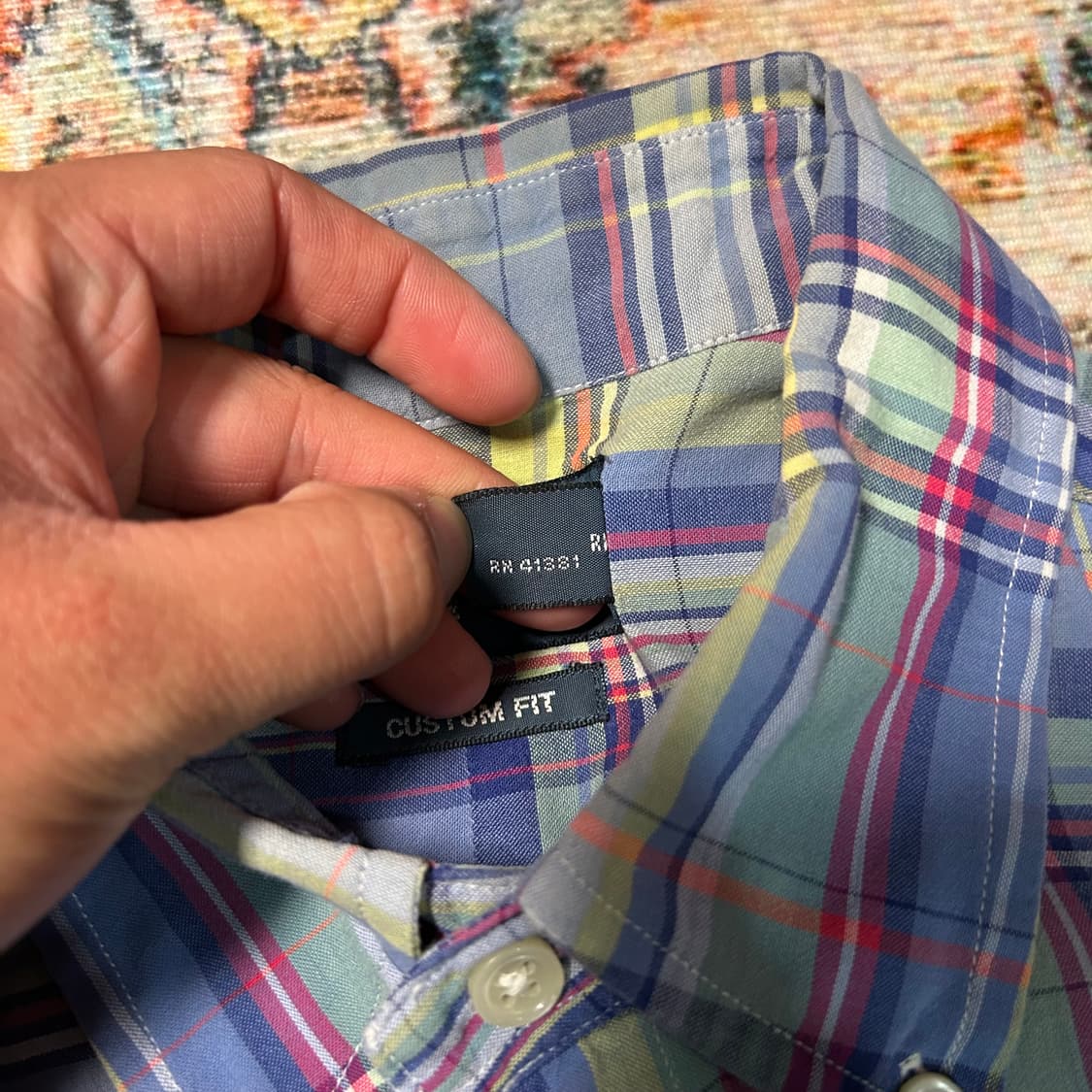 [M] 폴로 랄프로렌 인도 마드라스 체크 반팔 셔츠 상품이미지4