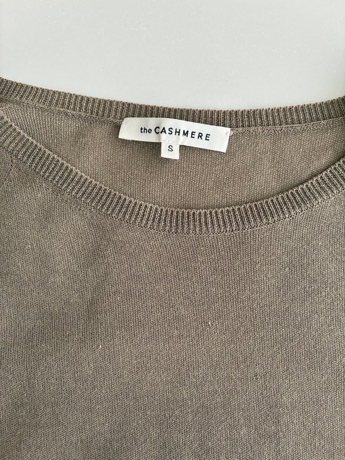 S) 한섬 더캐시미어 24년 실크 코튼 니트 브라운 상품이미지4