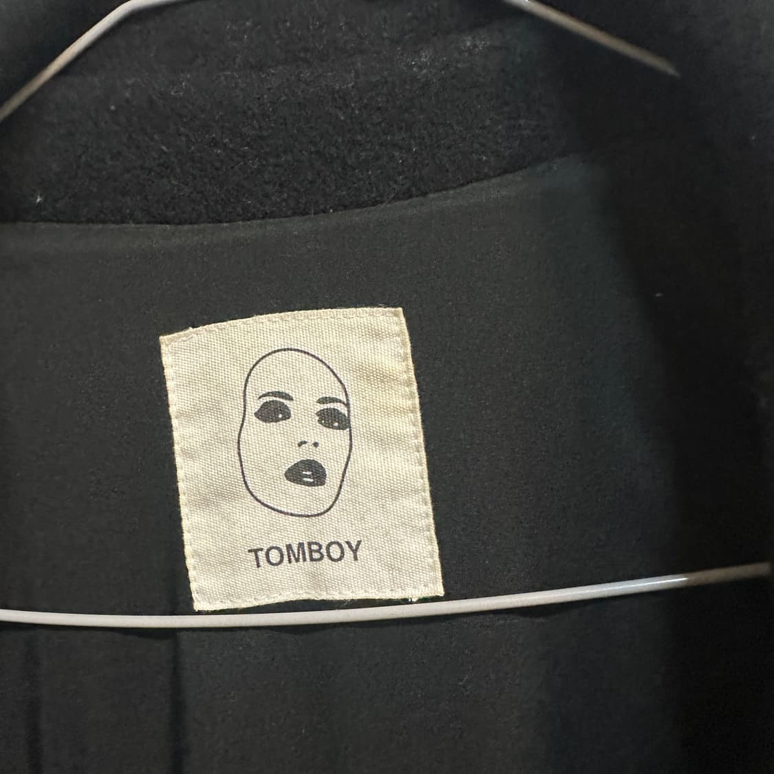 톰보이 블랙 더블 코트 상품이미지2