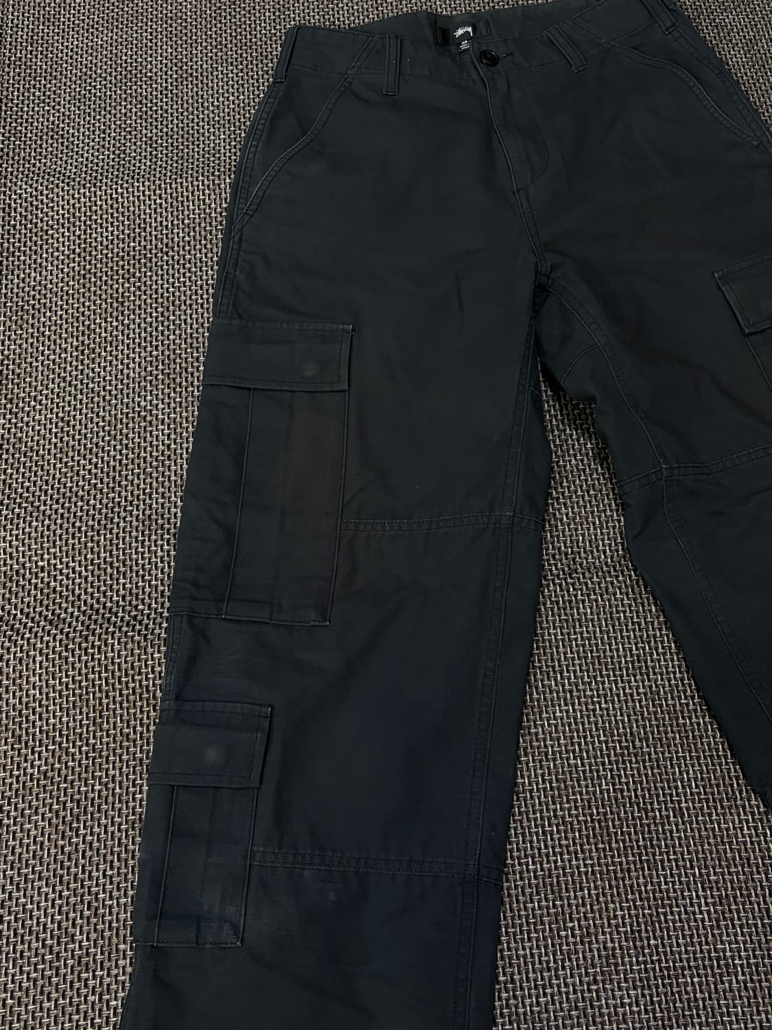 스투시 립스탑 카고 워크 팬츠 블랙 상품이미지3