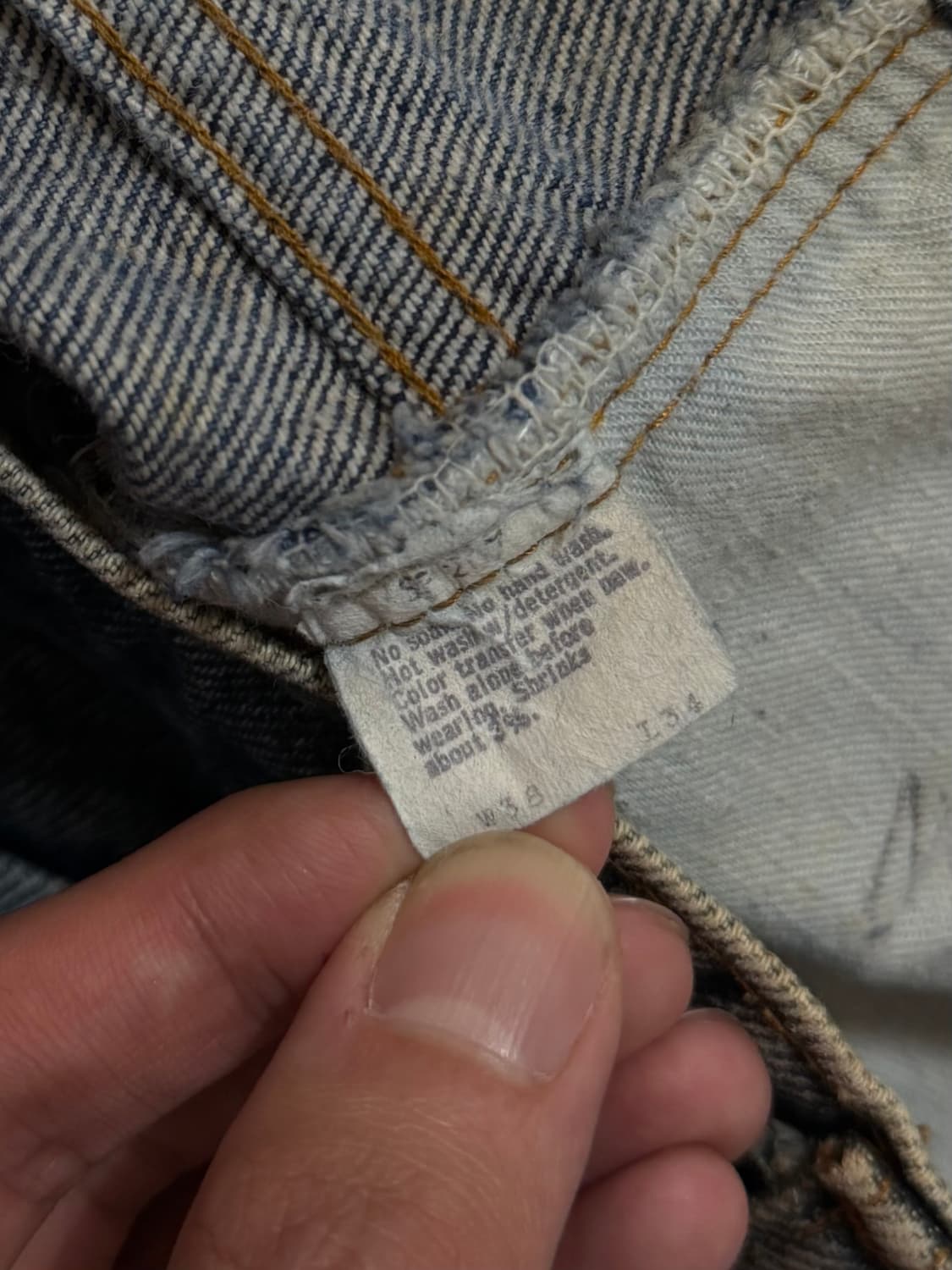 80's USA 빈티지 리바이스 517 오렌지탭 체인스티치 상품이미지9