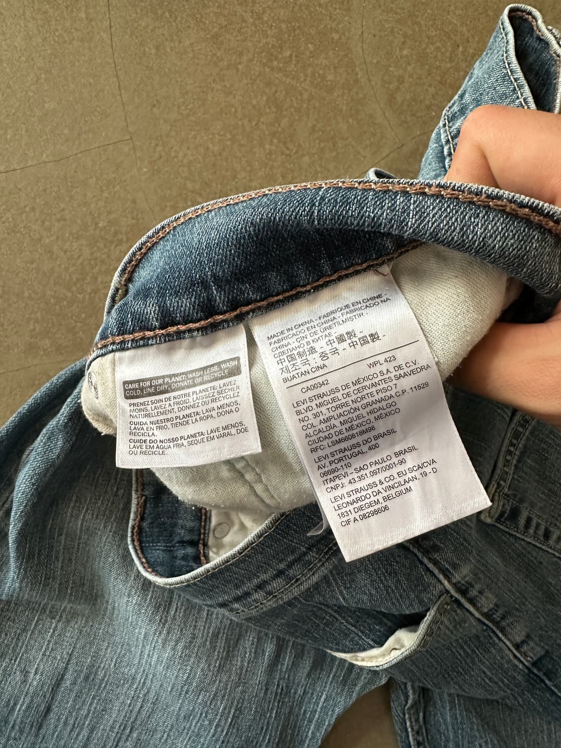Levi’s 505 레귤러핏 데님 팬츠 (W36) 상품이미지4