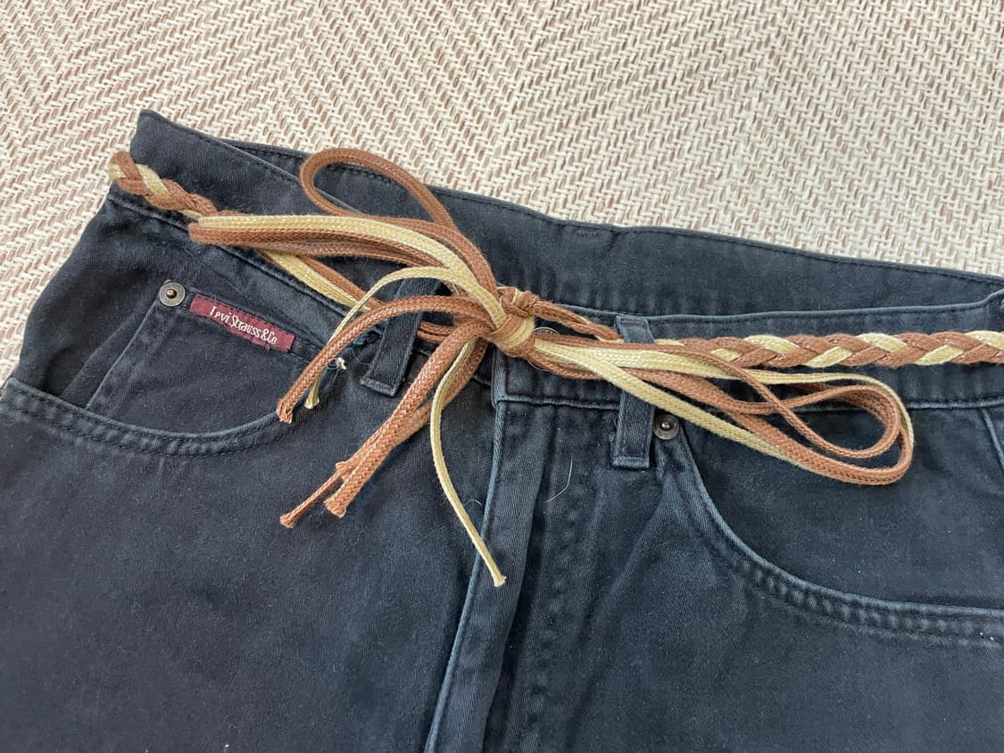 빈티지 프린지 웨스턴 웨빙 벨트  J03880 상품이미지2