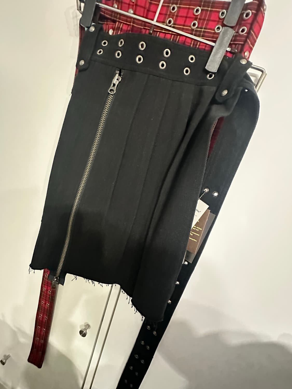 베이컨트 아카이브 레이어드 스커트 블랙 상품이미지3