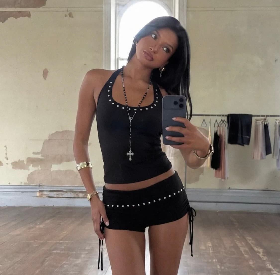 [이스트씨] BLACK HALTER NECK SET 상품이미지2