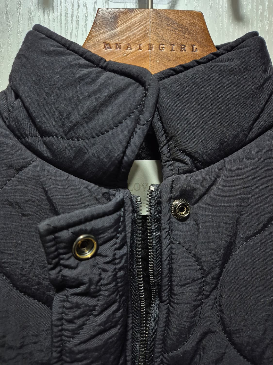 빈티지 블랙 퀄팅 패딩 자켓. 새상품 상품이미지7