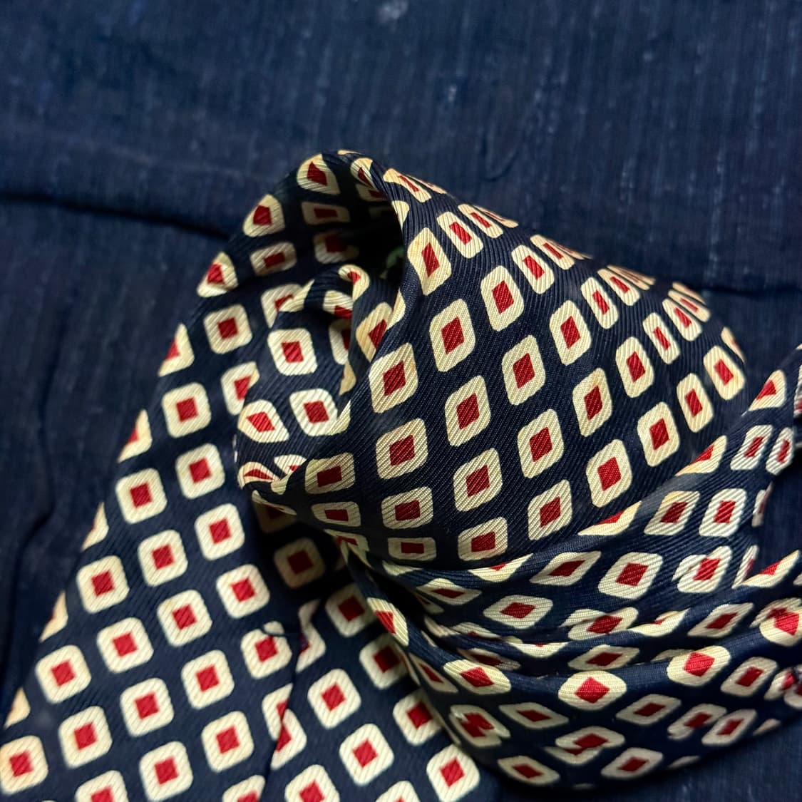 Lancetti 지오매트릭 패턴 실크 타이 상품이미지4